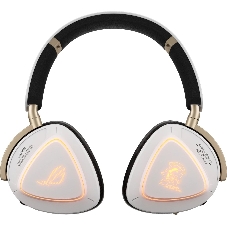 Гарнитура ASUS ROG Delta II KJP белый, беспроводная + проводная, Bluetooth, подсветка, совместимость с PS5, Xbox