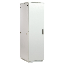 Шкаф коммутационный ЦМО ШТК-М-42.6.10-3ААА 42U 600x1020 мм пер. дв. металл задн. дв. стал. лист 2 бок. пан. направл. под закл. гайки 550 кг серый