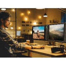 Кронштейн (держатель) ONKRON G140 для двух мониторов 13