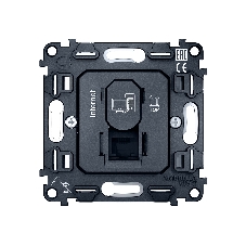 Механизм компьютерной розетки Ambrella Volt RJ-45 (8P8C) CAT6 с автоматической защитной шторкой QUANT VM188