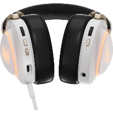 Гарнитура ASUS ROG Delta II KJP белый, беспроводная + проводная, Bluetooth, подсветка, совместимость с PS5, Xbox