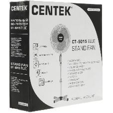 Вентилятор Centek CT-5015 Blue синий, напольный, 50 Вт, 3 скорости, 40 см