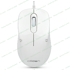 Мышь проводная Crown CMM-502 белый, 1000 dpi, USB, кнопки - 3