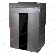 Шредер Deli 9907 серебристый с автоподачей (секр.P-4)/фрагменты/8лист./20лтр./скрепки/скобы/пл.карты/CD