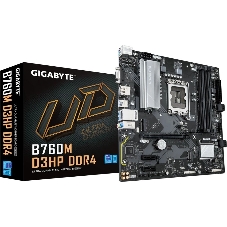 Материнская плата GIGABYTE B760M D3HP DDR4, LGA1700, Intel B760, 4xDDR4, 4xSATA, 2xM.2, 1xPCIe 4.0 x16, DisplayPort, HDMI, D-Sub, 1x1Gb LAN, 3x3.5 мм, 7.1, microATX