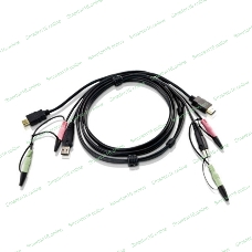 Кабель для переключателей ATEN Custom USB 2.0 HDMI KVM Cable L:1.8m*2L-7D02UH