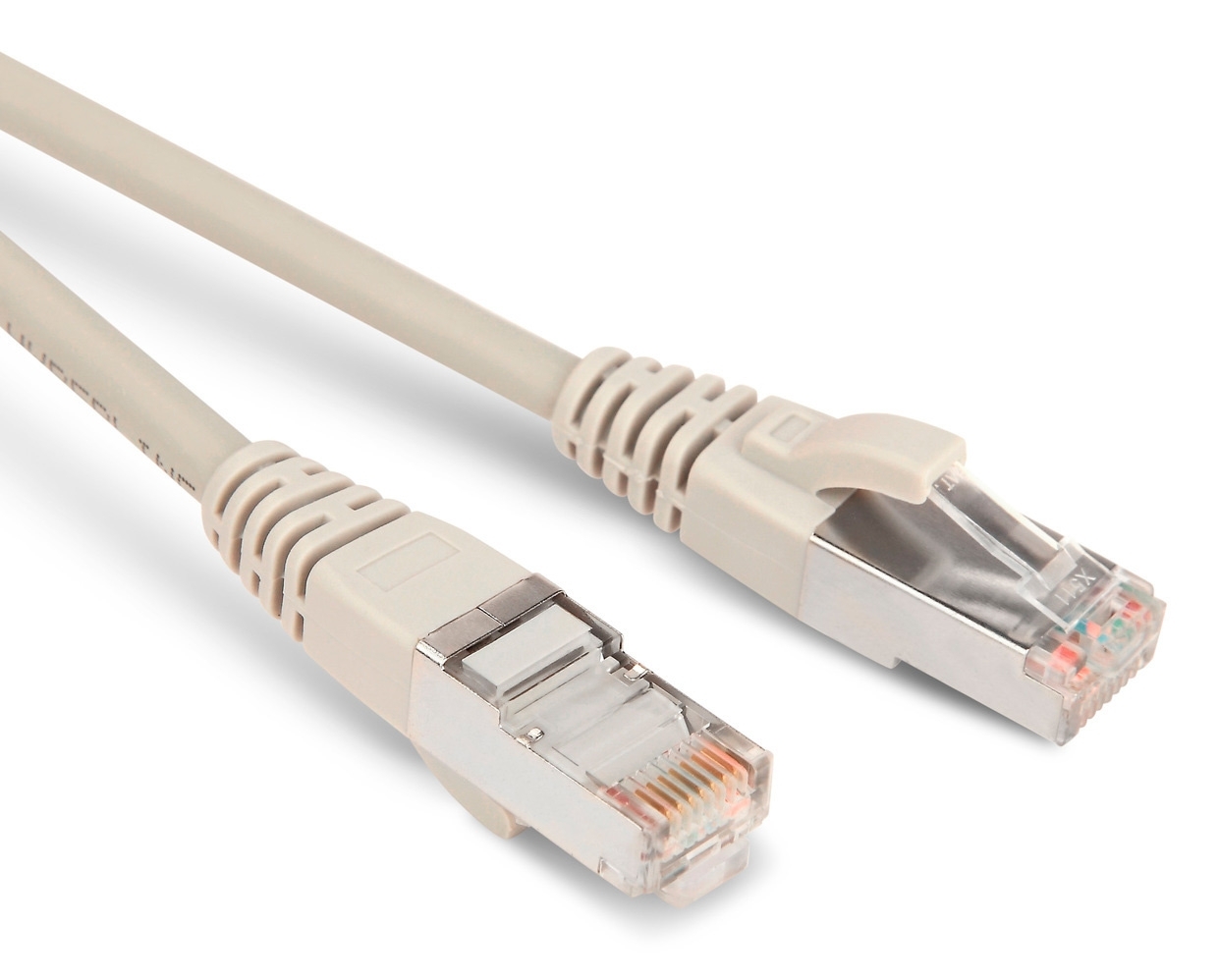 Патч-корд Hyperline PC-LPM-STP-RJ45-RJ45-C5e-5M-LSZH-GY Патч-корд F/­UTP, экранированный, Cat.5e, LSZH, 5 м, серый