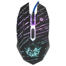 Мышь проводная Defender Dark Agent GM-590L черный, 12800 dpi, USB, кнопки - 6