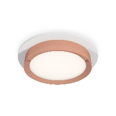 Комплект встраиваемого светильника Ambrella light XC8050006 SWH/PPG белый песок/золото розовое полированное GX53 (C8050, N8126)