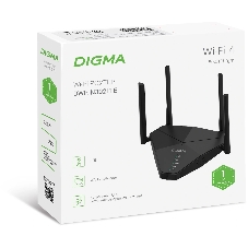 Роутер беспроводной Digma DWR-N302LTE N300 10/100BASE-TX/3G/4G cat. 4 черный