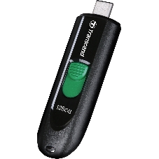 Флешка USB Transcend JetFlash 790C (TS128GJF790C), 128Gb, USB 3.2, R/W 90/60, черный/зеленый