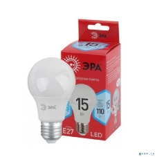 Лампа светодиодная ЭРА A60-15W-840-E27 R (диод груша 15Вт нейт E27) (10/100/1500)