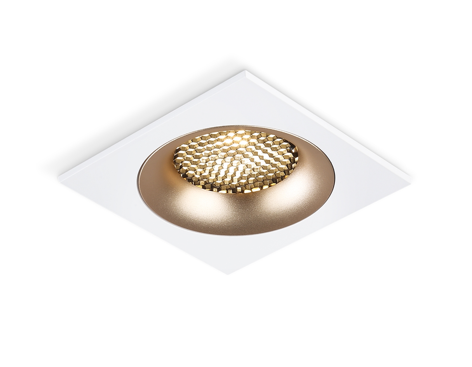 Светильник встраиваемый Ambrella light TN102728 WH/GD белый/золото GU5.3 92*92*23