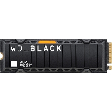 Накопитель SSD WD 1Tb Black SN850X, M.2(22x80мм), NVMe, PCIe 4.0 x4, 3D TLC, R/W 7300/6300Mb/s, IOPs 800 000/1 100 000, TbW 600, DWPD 0.3, with Heat Spreader (12 мес.)
