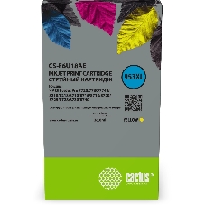 Картридж струйный Cactus CS-F6U18AE (953XL) желтый (26 мл) для HP OJ Pro 7740/8210/8218/8710/8715