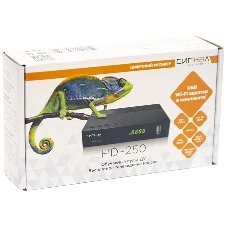 Ресивер DVB-T2 Сигнал Эфир HD-250 черный