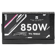 Блок питания Thermalright, 850W 80+ Bronze (ATX, 3.0, PCIe 5.0, Full modular, 1x24(20+4)pin, 2xCPU 8(4+4)pin, 4xPCIe*2 8(6+2)pin, 3xSATA3, 1x12+4pin (12VHPWR PCIe 5.0 12+4pin 600mm), 3xMOLEX4pin, Active, 120x120мм, 150x140x86mm, APFC, black)