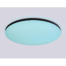 Умный светодиодный светильник FZ2005 BK черный IP54 25W 3000K-6500K+RGB Wi-Fi Алиса/Tuya/Smart Home/Alexa D370*55 (ПДУ ИК)