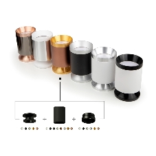 Насадка для корпуса светильника N6132 PSL серебро полированное D60*H25mm Out10mm MR16