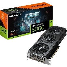 Видеокарта GIGABYTE GeForce RTX 5060 GAMING OC V2, 8 GB GDDR7, 128 bit, 3xDisplayPort, HDMI, GPU 2280 MHz