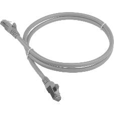 Патч-корд LANMASTER LSZH FTP cat.6, 1.0 м, серый