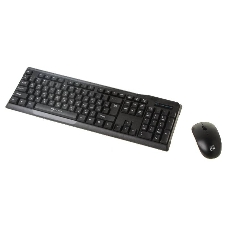 Комплект клавиатура+мышь Oklick 230M беспроводной, USB, 1000 DPI, чёрный