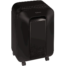 Шредер Fellowes PowerShred LX200 черный (секр.P-4)/перекрестный/12лист./22лтр./скрепки/скобы/пл.карты