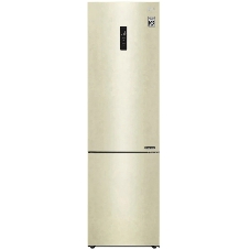 Холодильник LG GA-B509CESL бежевый глянцевый двухкамерный 277/107л морозилка снизу, No Frost