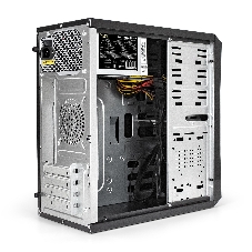 Компьютерный корпус Minitower ExeGate BA-201-UNS500 (mATX, БП UNS500 с вент. 12см, 2хUSB, аудио, черный)