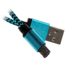 Кабель USB2.0 Cablexpert CC-S-mUSB01Gn-1M, AM/microB, серия Silver, 1м, зеленый, блистер