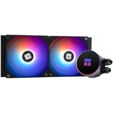 Водяное охлаждение для процессора Thermalright Grand Vision 240 (240mm, LED, Black, ARGB/Fans: 2x120mm, 80.45CFM, 29.4dBA, 2150RPM/Pump height 72.5mm, 6400RPM, Rad thickness 27mm/S: 1700, 1200, 1851, 115X, 2011, 2066, AM5, AM4)