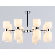 Люстра Ambrella light LH56085/16 СH/FR хром/белый матовый E14*16 max 40W D860*510
