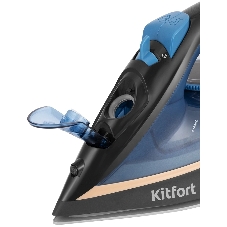 Утюг Kitfort КТ-2609 синий/черный, 2200 Вт, 20 г/мин, 54 г/мин, 260 мл