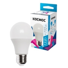 Лампа светодиодная Космос LED BASIC A60 13Вт 220В E27 3000К