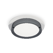 Комплект встраиваемого светильника Ambrella light XC8050007 SWH/PPH белый песок/графит полированный GX53 (C8050, N8133)