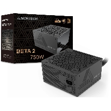 Блок питания Montech BETA 2 750W, 750Вт, 80+ Bronze, 120мм, немодульный, черный