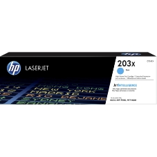 Картридж лазерный HP CF541X (HP 203X) голубой для HP LaserJet M254/M280/M281 2500 страниц.