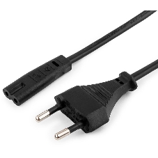 Кабель питания для ноутбуков, аудио/видео техники Cablexpert/Gembird PC-184/2-1.8М, 1.8м, 2-pin, черный, пакет