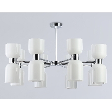 Люстра Ambrella light LH56085/16 СH/FR хром/белый матовый E14*16 max 40W D860*510