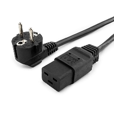 Кабель питания для UPC Gembird/Cablexpert, 1.8м, Schuko-С19, 16А, черный, с заземлением