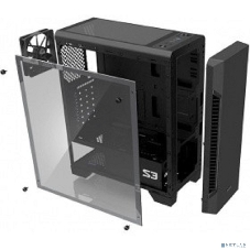 Компьютерный корпус Zalman S3 черный без БП ATX 2x120мм 2xUSB 2.0 1xUSB 3.0 audio bott PSU