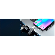 Флешка USB Netac US11 черный 64Gb USB Type-A + USB Type-C, metal/plastic case