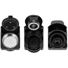 Кофемашина Kitfort КТ-7105-1 1450Вт черный/фиолетовый