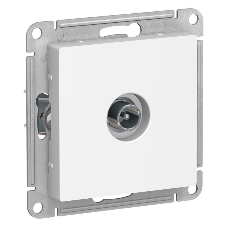 Механизм розетки TV AtlasDesign проходной 4DB белый SchE ATN000192