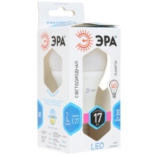 Лампа светодиодная ЭРА STD LED A60-17W-840-E27 17 Вт груша нейтральный белый свет