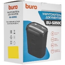 Шредер Buro Home BU-S050C (секр.P-3)/фрагменты/5лист./13лтр./пл.карты