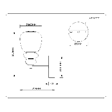 Настенный светильник Ambrella light LH53168 SB/WH бронза/белый 8W 3000K 140*225*300