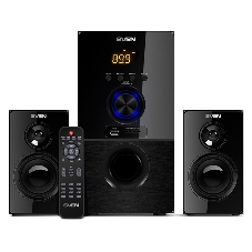 Акустическая система SVEN MS-2050 черный (2x12,5W + Subwoofer 30W, дерево, USB, SD, FM, ПДУ, Bluetooth)
