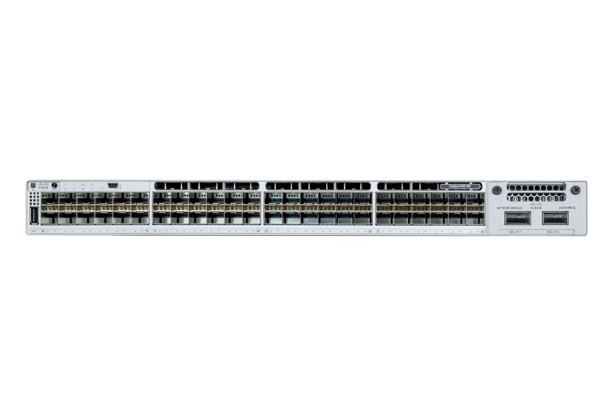 Коммутатор Cisco C9300-48S-A, 48×1 Гбит/с SFP, управляемый
