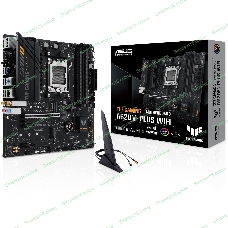 Материнская плата ASUS TUF GAMING A620M-PLUS WIFI, AM5, AMD A620, 4xDDR5, 4xSATA, 2xM.2, 1xPCIe 4.0 x16, 2xPCIe x1, 2xDP, 1xHDMI, 1x 2.5Gb LAN, 4xUSB-A 2.0, 2xUSB-A 3.2 Gen 1, 3x3.5 мм, 7.1, mATX